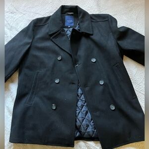 Black XL Nautica peacoat